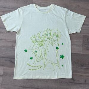 Anohana Project “we Still Don’t Know The Name…” Butter Yellow And Green Shirt